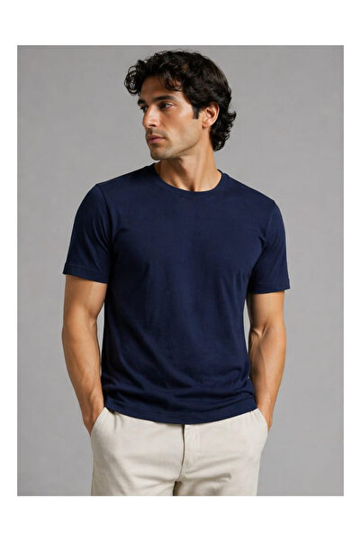 ciwi&life Unisex Ανδρικό/Γυναικείο Μπλουζάκι από βαμβάκι Navy Blue με λαιμόκο...