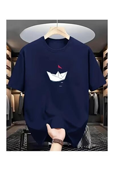 ZİYMO Μπλουζάκι Unisex με στάμπα πλοίου