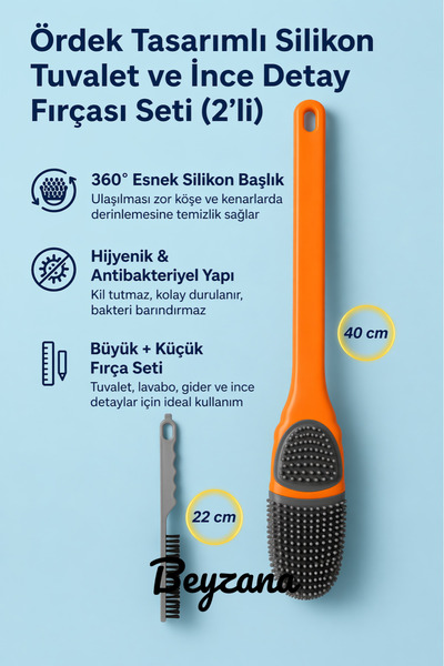 BEYZANA Ördek Tasarımlı Silikon Tuvalet Fırçası