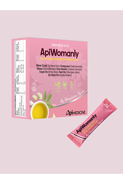 ApiWomanly Ballı Fonksyonel Bitki Ekstrakt Çayı-Ay Döngüsü Çayı