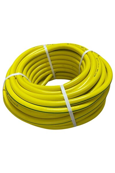 Bervas Σωλήνας PVC με αντι-φυκικό επίθεμα κίτρινος 3/4 50 μ.