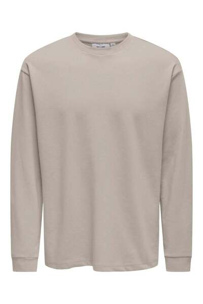 Only & Sons Onscaspian Airlfex Rlx Ls Tee Noos Men's T-Shirt Gray (22031941)