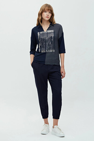 DAIDO Παντελόνι με ραβδώσεις και σχισμές