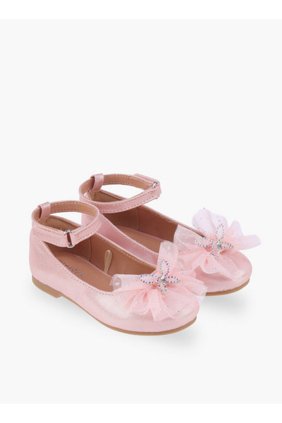Juniors Girls Hook & Loop Ballerina Shoes