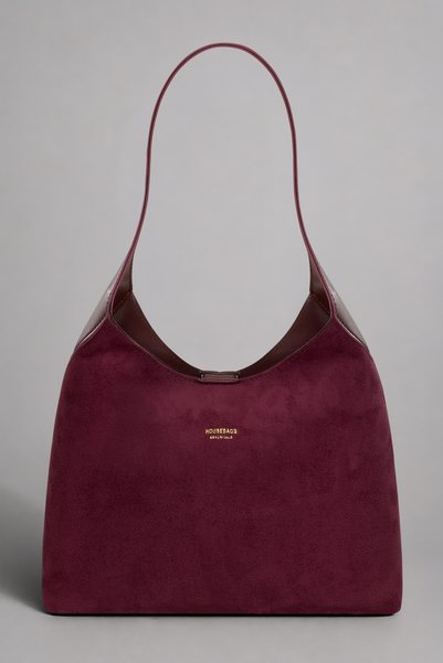 Housebags حقيبة كتف هدسون - تصميم منظم، لون أحمر كلاريت عتيق