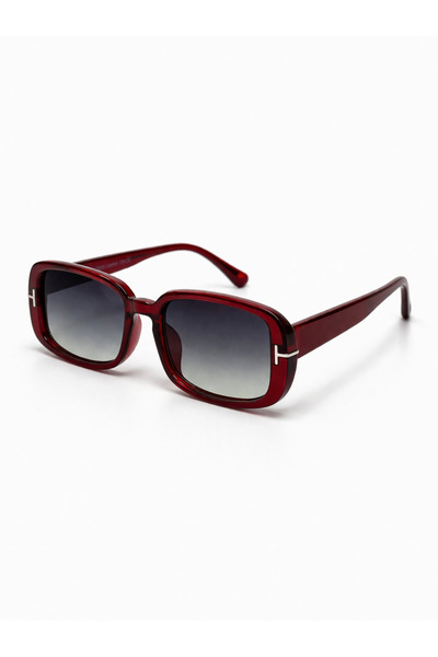 BAYDUK Kai̇ro Burgundy Gradient Glass Unisex Sunglasses