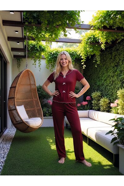 LİLA İÇ GİYİM Σετ πιτζάμες Pegasus με κοντά μανίκια, με λεπτομέρεια φιόγκου κ...