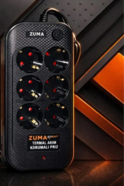 Art&Gift Zuma Termal Akım Korumalı 6 Soket 3 Metre Priz Açma Kapama Tuşlu Çoc...