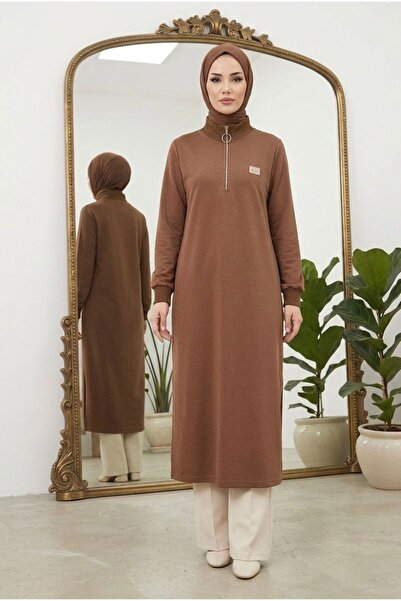 wishne Oşyo Fabric Zippered Long Tunic - Flexible and Form-Fitting