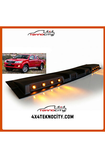 TEKNOCİTY TOYOTA HİLÜX 2015 SONRASI MOONVİSÖR TAVAN KEBİ TURUNCU LED Off-Road...