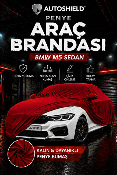 Universal BMW M5 Sedan Penye Araç Brandası Kumaş Garaj Brandası Oto Koruma Ör...