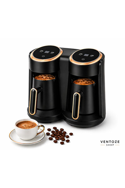 Ventoze Double Automatic Turkish Coffee Machine 8-Cup Capacity Double Coffee ...