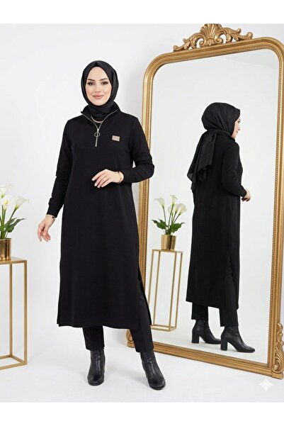 wishne Oşyo Fabric Zippered Long Tunic - Flexible and Form-Fitting