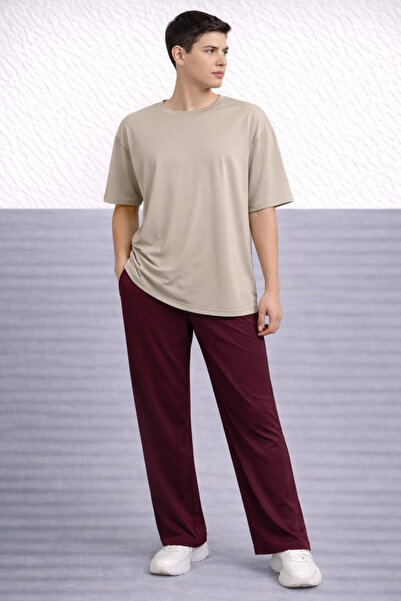 ZAVIXO -ERKEK Oversize Σετ 2 τεμαχίων 100% Βαμβάκι Καθημερινό Άνετο Συνδυασμό...