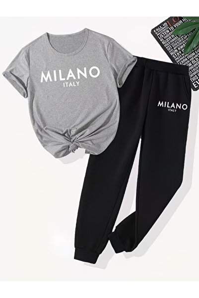 LAVİTTA Milano b Printed sweatpants and t-shirt - j Jogger Pants t-shirt bott...