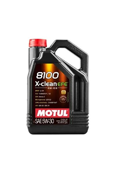 Motul 8100 X-CLEAN EFE 5W-30 4 Litre Tam Sentetik Motor Yağı (109171)