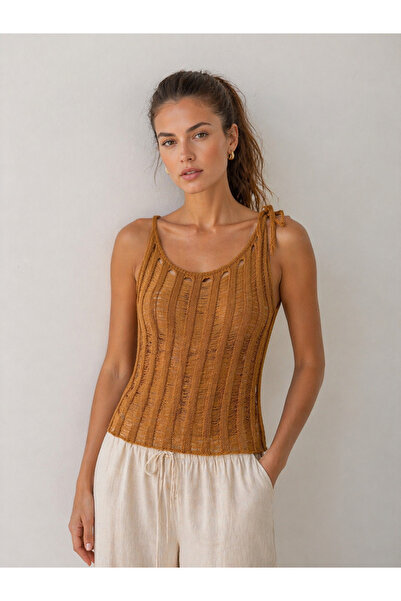 Sea Style Διάτρητο Πλεκτό Τοπ – Καλοκαιρινή Κομψή και Άνετη Γυναικεία Μπλούζα...