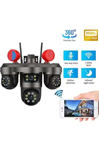 Pulnix WİFİ 3 KAMERALI 3 PTZ KAMERA İPC V380PRO