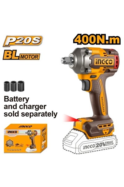 Ingco Κρουστικό Δράπανο 20 V 1/2 400 Nm Χωρίς Μπαταρία CIWLI 20401