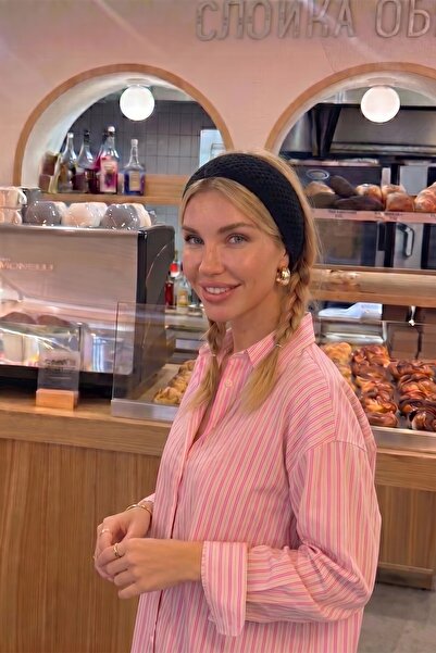 BAHELS Γυναικεία Μαύρη Διχτυωτή Μπαντάνα, Κορδέλα Μαλλιών