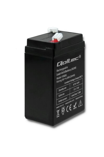 Qoltec Baterie AGM 6V 4.5Ah max. 1.35A