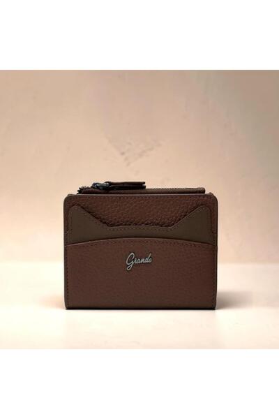 Grande Γυναικείο πορτοφόλι από γνήσιο δέρμα, μικρού μεγέθους