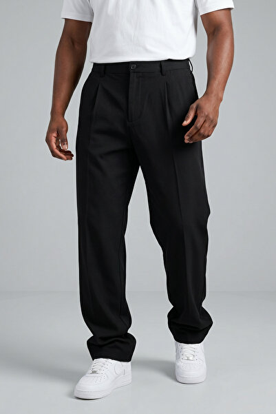 KHAYN ERKEK BAGGY GABARDİN KUMAŞ TEK PİLELİ DÜĞMELİ PANTALON K2052GP