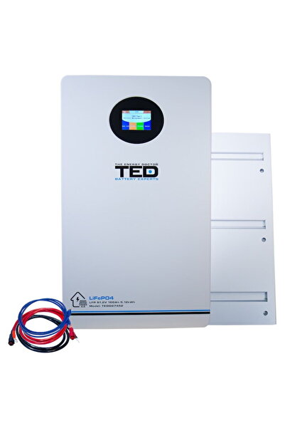 TED Electric Acumulator LiFePo4 51.2V 100Ah Dimensiuni 625 x 420 x 154 mm Mon...
