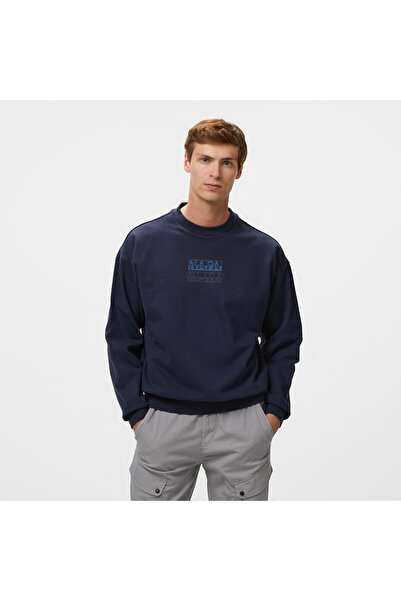 Napapijri Erkek Lacivert Sweatshirt