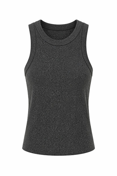 HAZELANNA Ανθρακί Κοτλέ Φανέλα