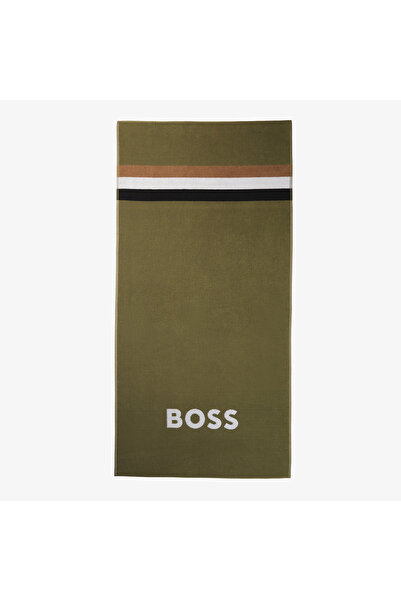 BOSS Louis Towel Erkek Haki Plaj Havlusu