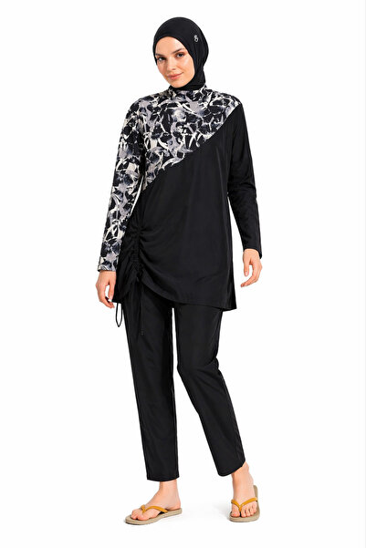 İYİBU Γυναικείο μαγιό χιτζάμπ, σετ 4 τεμαχίων, Lycra, πλήρως καλυμμένο, σετ μ...