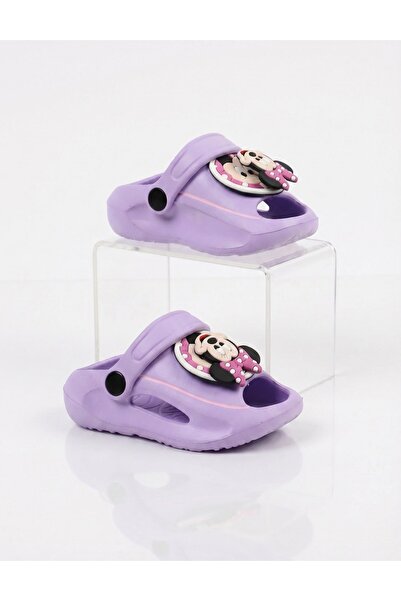 MiniKids Μίνι περιστρεφόμενη παντόφλα Jibbtz από αφρό, μωβ