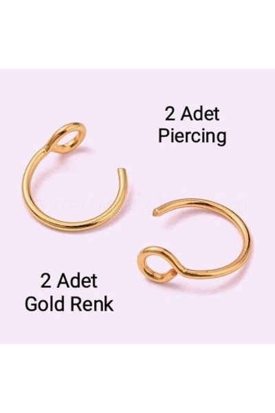 Heppii 2 Adet 316 L Çelik Piercing Minimal Sıkıştırmalı Piercing Burun Delik ...