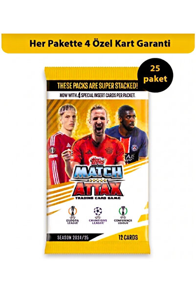 Topps Match Attax 24/25 Sezonu Koleksiyon Pack (x25 Adet)
