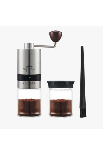 NO BRAND Χειροκίνητος Μύλος Καφέ με Γυάλινη Κανάτα — Phos & Gaia