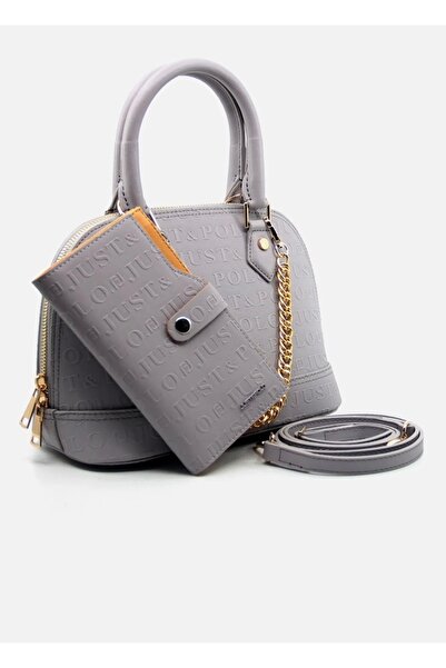 Just Polo Women's Embossed Chain Embossed Patterned Cotton Woven Strap Vegan ...
