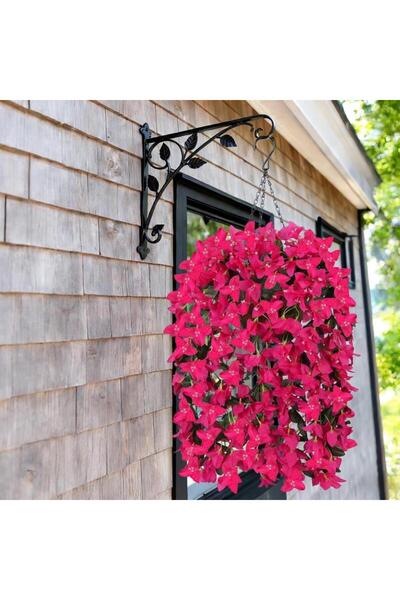 Nettenevime Yapay Çiçek Fuşya Begonvil Çiçeği 5 Dallı 60cm Sarkan Çiçek bg605