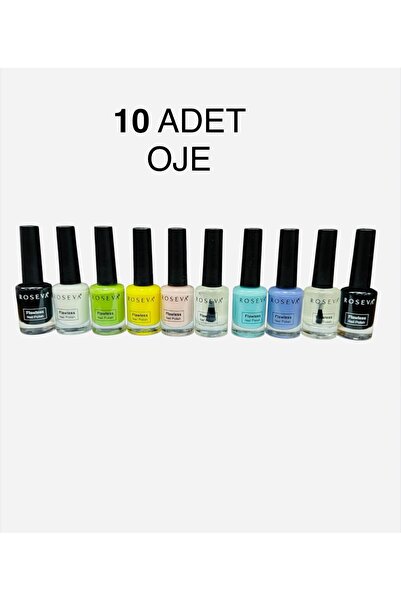 Forface roseva Flawless Nail Polish 10’lu Oje Seti – Pastel & Klasik Renkler ...