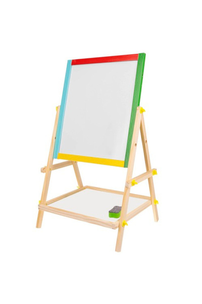 Kruzell KRUZZEL 2 σε 1 Περιστρεφόμενος Εκπαιδευτικός Πίνακας για Παιδιά, Λευκ...