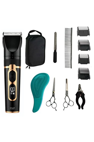 adler AD2849 Κουρευτική μηχανή για κατοικίδια, 2 ταχύτητες, οθόνη LED, IPX6, ...