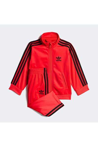 adidas Firebird Çocuk Kırmızı Eşofman Takımı