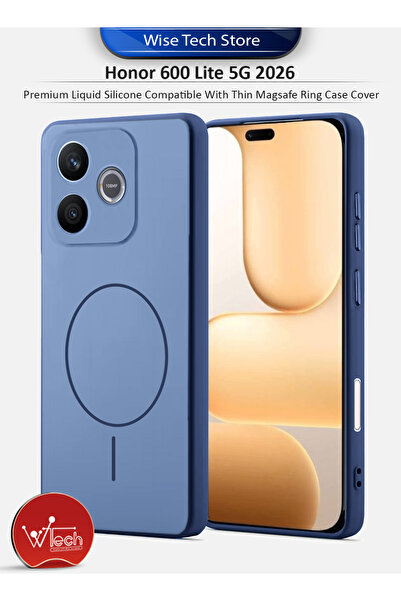 Wtech غطاء حماية سيليكون سائل فاخر لهاتف Honor 600 Lite 5G 2026 متوافق مع حلق...