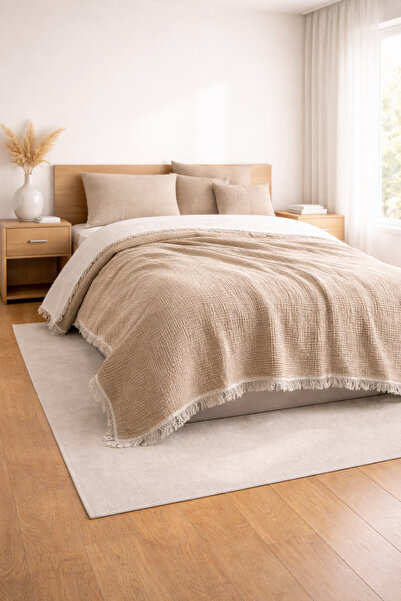 Shopyteks Κουβέρτα τηλεόρασης πολλαπλών χρήσεων 100% βαμβακερή 4 στρώσεων μου...