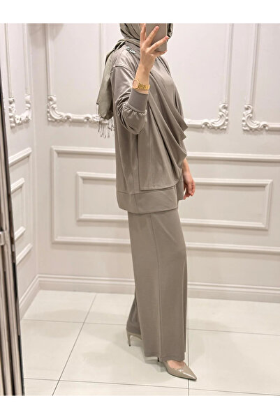 my312 Knitted Suit with Shoulder Accessories-1666