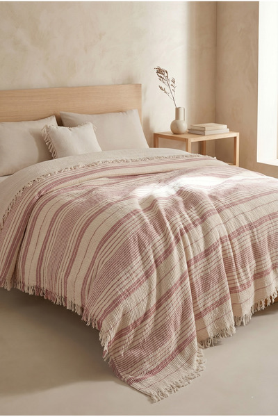 Shopyteks Κουβέρτα τηλεόρασης πολλαπλών χρήσεων 100% βαμβακερή 4 στρώσεων μου...