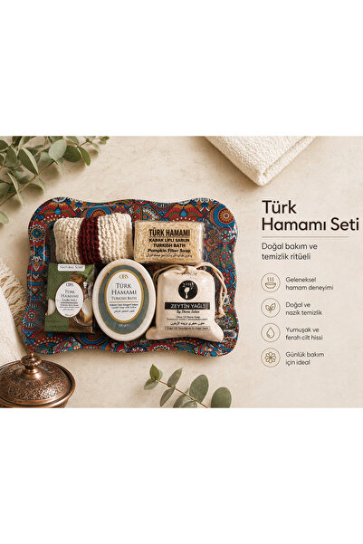 Geleneksel Hamam Seti | Doğal Sabun & Lif Seti (Peeling & Temizlik)