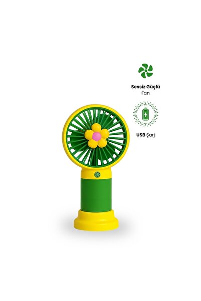 Midcom MS-50 USB/DC Şarj Girişi Taşınabilir Şarjlı Mini Seyahat Vantilatör