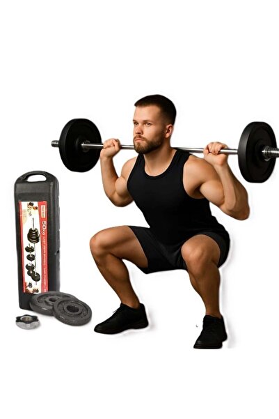 ACTEN Adjustable Dumbbell Set 50kg with Carrying Case - Black