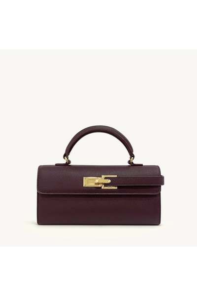 FA.accessories Women's Top Handle Bag - Deep Burgundy Color (No Returns or Ex...
